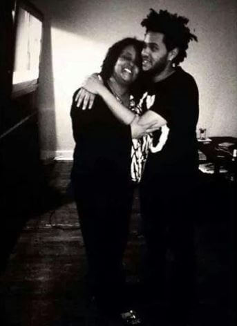 Makkonen Tesfaye's wife, Samra Tesfaye, with their son, The Weeknd.